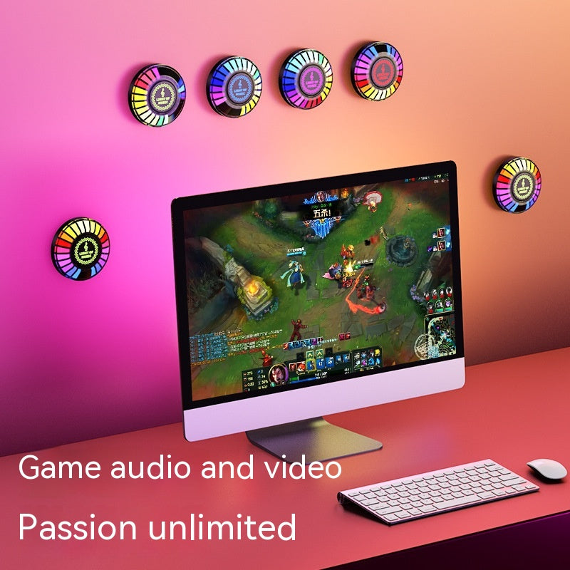 Lampe d'Ambiance RGB Magnétique - Éclairage Gaming Bureau